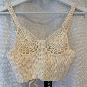 BNWT Boohoo Crochet Corset Top